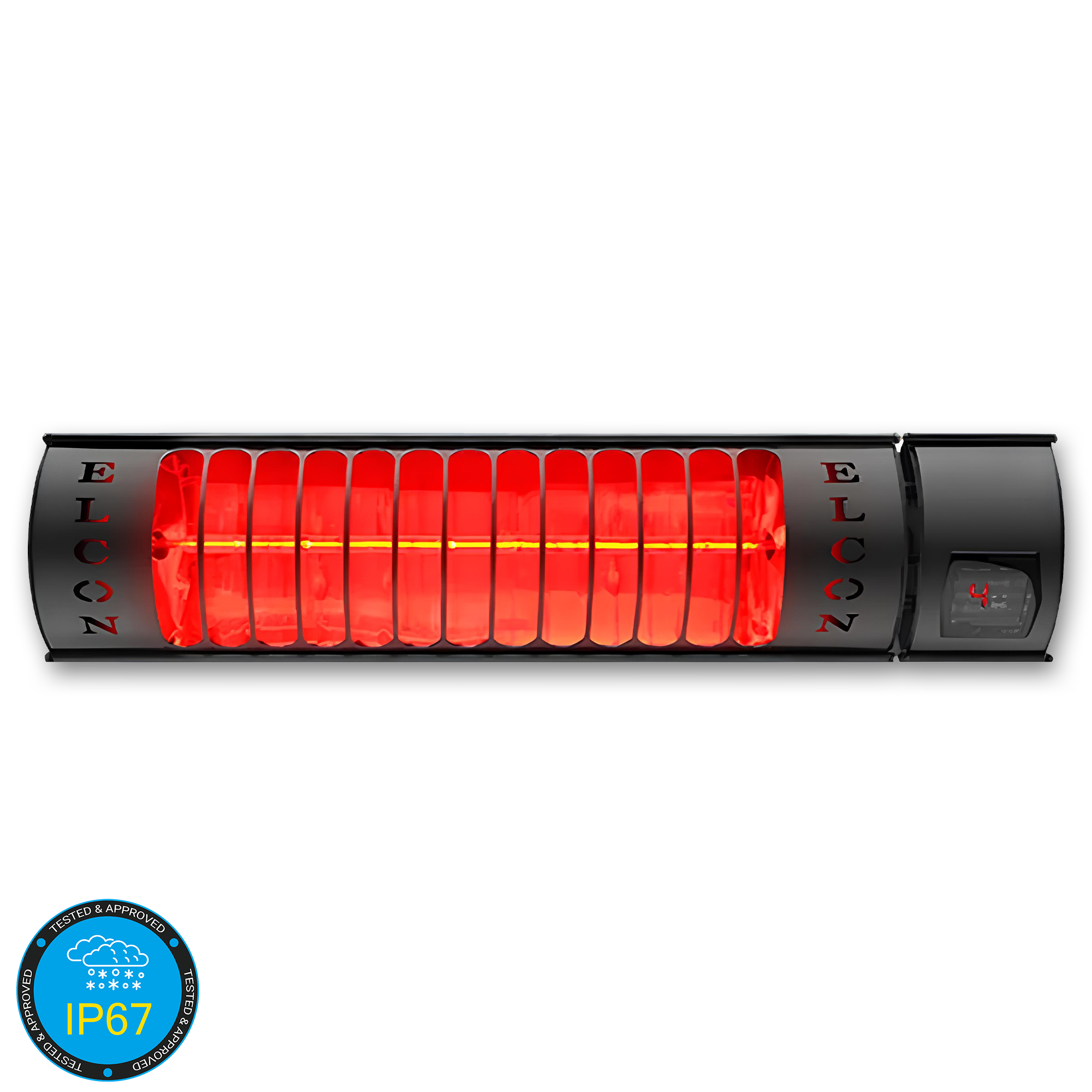 Weatherproof Outdoor Remote Controlled Electric Infrared Heater RCH-2000/4