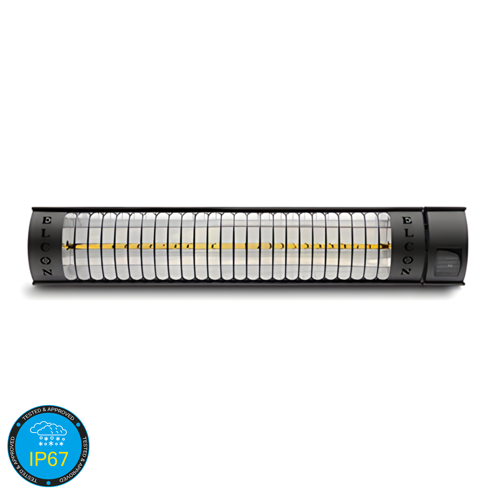 Weatherproof Outdoor Remote Controlled Electric Infrared Heater RCH-2000/6