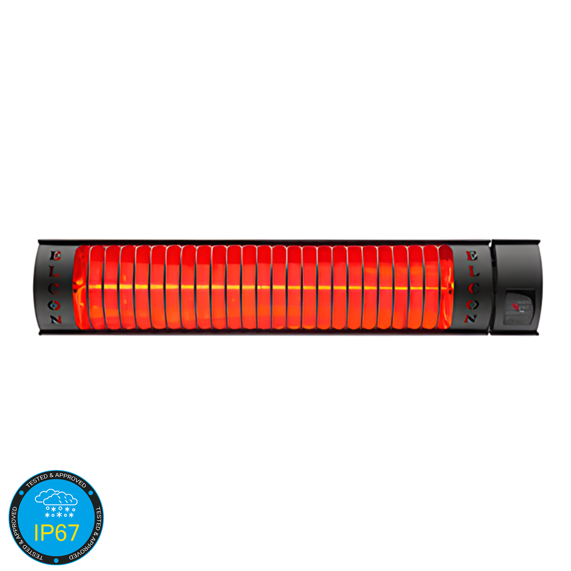 Weatherproof Outdoor Remote Controlled Electric Infrared Heater RCH-2500/6